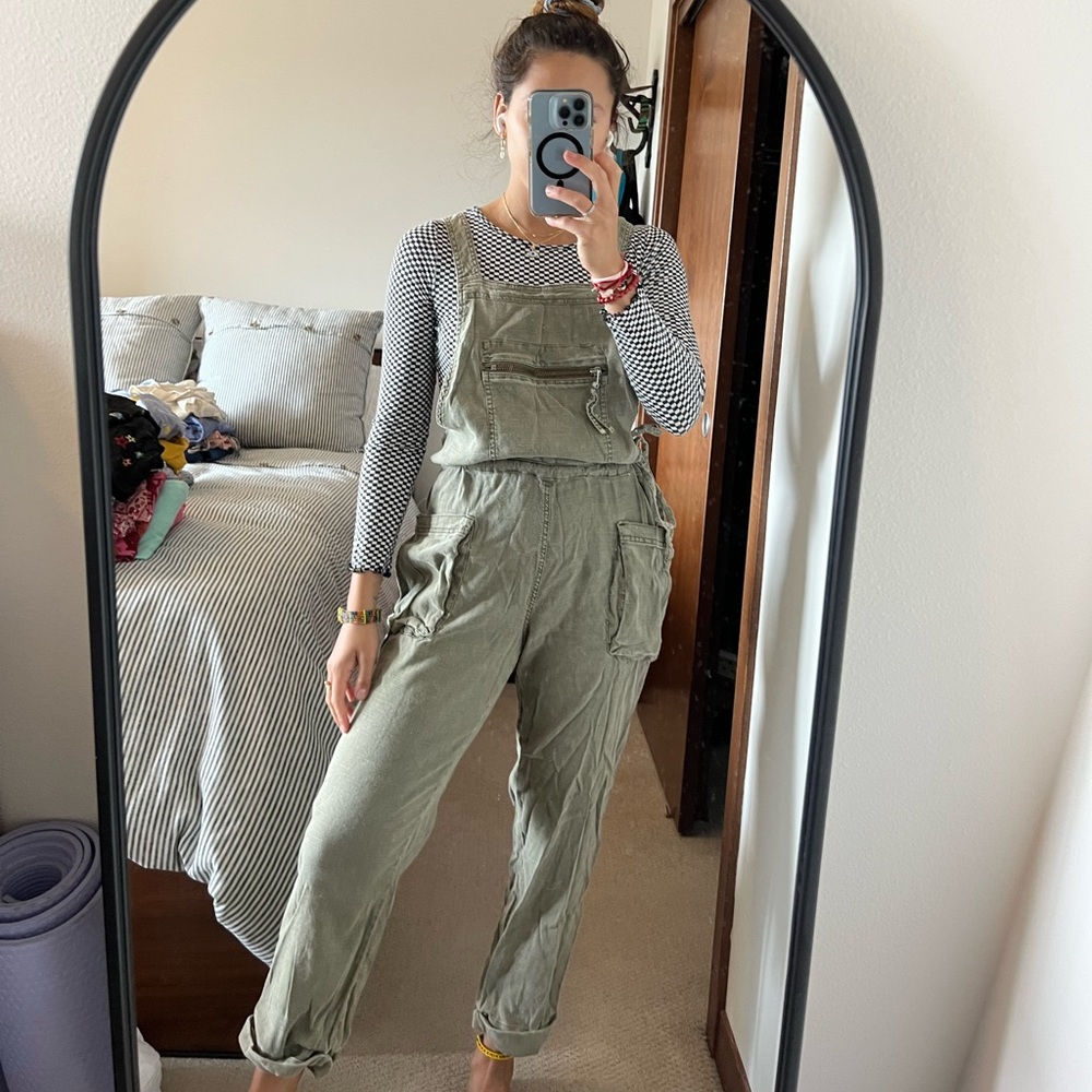 Green overalls